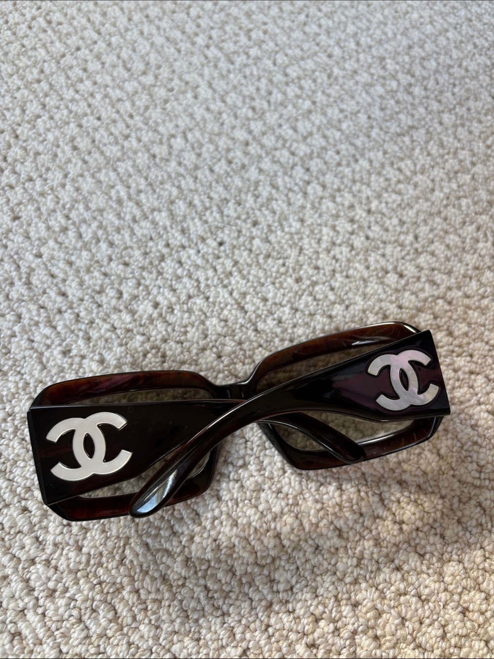 Chanel mother of pearl sunglasses